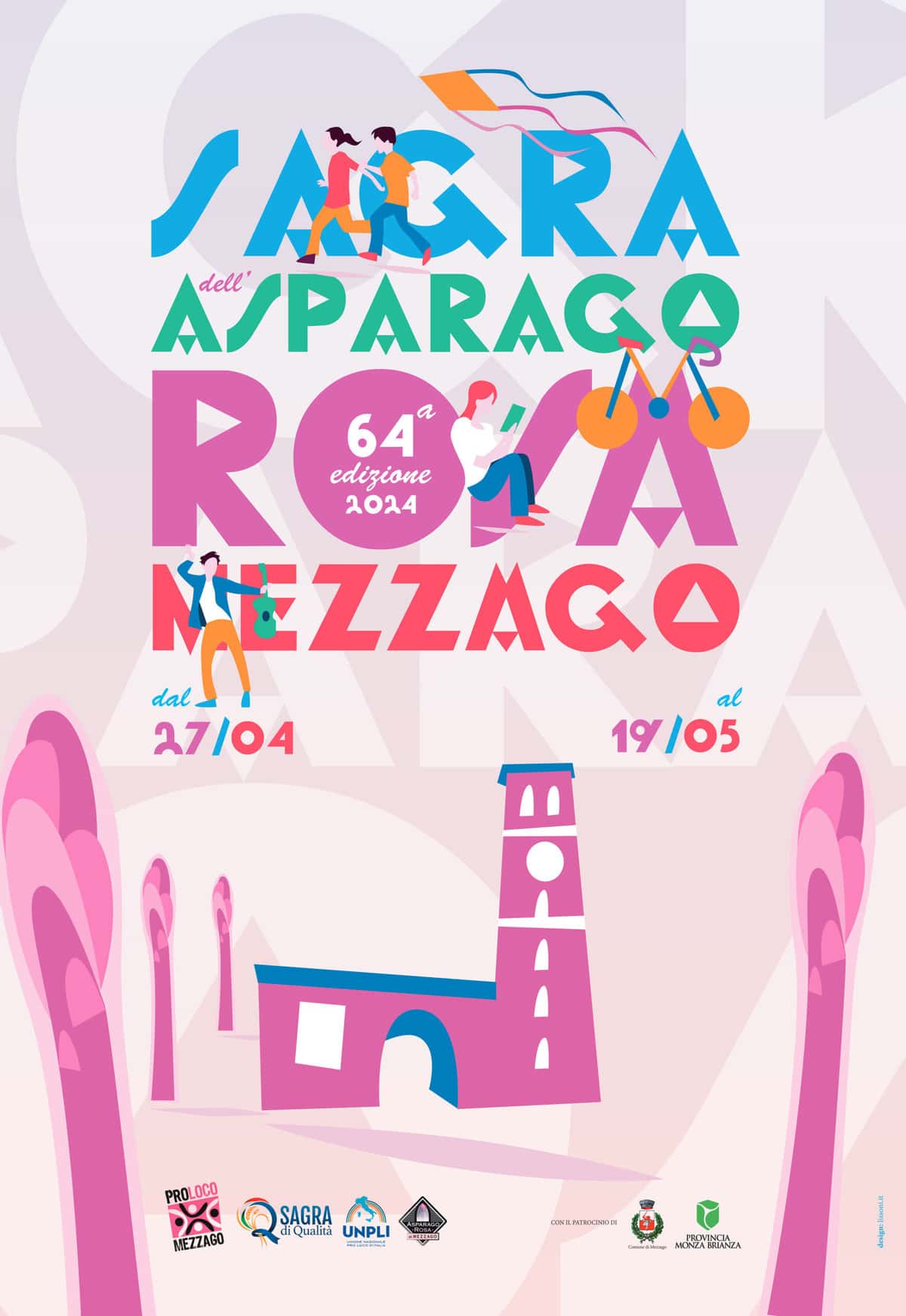 Locandina Sagra dell'Asparago Rosa di Mezzago 2024